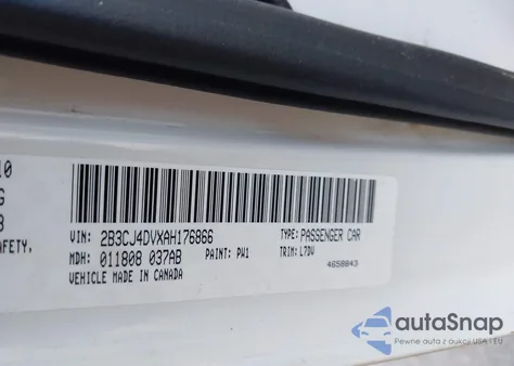 2010 Dodge Challenger Se из США, поврежденный, VIN 2B3CJ4DVXAH176866